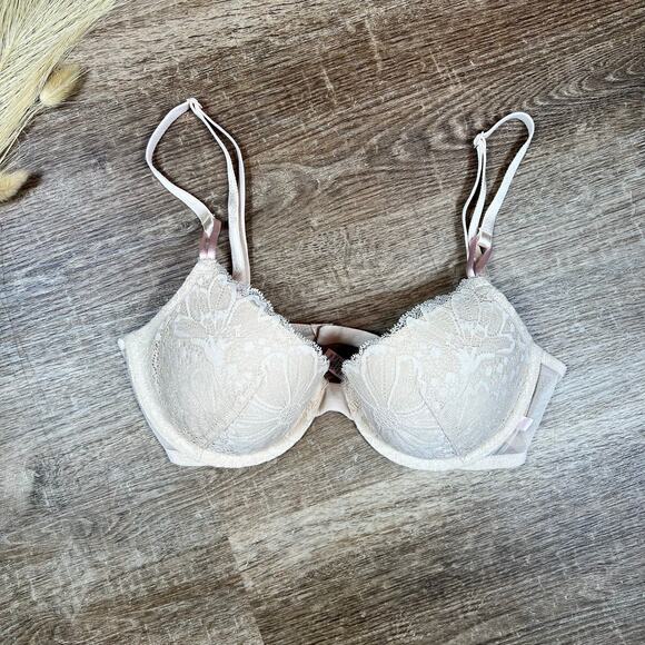Tan Victorias secret lined demi bra - Picture 1 of 6